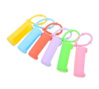 JHKNNK Protecteurs Antidérapants pour Flacons Roll-on Ensemble de 6 Manchons en Silicone 10 ML Sangle Réglable, pour Huiles Essentielles