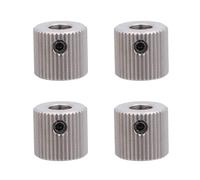 JHKNNK Roue D'entraînement à 40 Dents Pack de 4 Pièces en Acier Inoxydable Trou Intérieur 5mm Grip Filament, Design Professionnel et Pratique pour Imprimante 3d