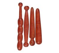 JHKNNK Tiges de Massage en Bois 4 Pièces - Outil de Massage Auxiliaire de Beauté Forme Traditionnelle Réflexologie Usage Quotidien