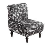 JHLD Extensible Housse de Fauteuil sans Accoudoirs 1 pièce | Spandex Housse de Chaise imprimé Doux Housse de Fauteuil Avec Bas élastique Antidérapant Pour Salon