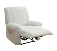 JHLD Housse De Fauteuil Relax Extensible, Jacquard Housse Fauteuil Relax 1 Pièce Fauteuil Relax Housse avec Bas élastique Housse De Chaise Inclinable pour Salon-crème-Fauteuil Relax
