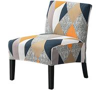 JHLD Housse De Fauteuil sans Accoudoirs Elastique, Housse De Chaise Imprimé Housse De Canapé Doux Spandex Housse De Salle à Manger Lavable Machine pour Salon-Q-Lot de 1