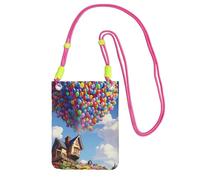 JHLMN Petit sac à bandoulière pour femme - Sac à main pour téléphone portable, mini portefeuille pour téléphone portable, ballon coloré et sac pour téléphone portable, fuchusia, taille unique