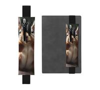 JHLMN Porte-stylo pour carnet de notes avec bande élastique réglable - Marque-page en cuir synthétique - Marque-page - Pour planificateurs, journaux, livres
