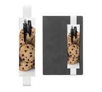 JHLMN Porte-stylo pour carnet de notes avec bande élastique réglable - Porte-crayons - Pour frites alimentaires, biscuits, marque-pages - En cuir synthétique - Pochette à crayons - Marqueur de page