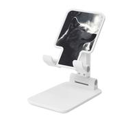 JHLMN Support de téléphone pliable pour bureau - Angle réglable en hauteur - Support portable pour téléphone portable - Motif loup d'hiver - Support de tablette compatible avec tous les téléphones