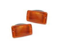 JHMHCOQ Couvercle De Phare Coques Protection Pour Clignotants Et Feux Position Latéraux Pare-chocs Avant Voiture Sans Ampoule Ni Douille Pour Jeep Pour Wrangler Pour TJ(Front Bumper Light A)