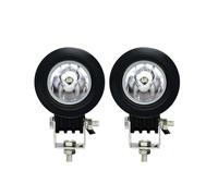 JHMHCOQ Moto De Phare Avant Pour Auto Pour Camion Pour VTT 4X4 4WD Pour Moto LED Travail 2 Pouces Lumière 10W 12V 24V Indicateur Feu Antibrouillard Phare De Conduite(2X round spot)