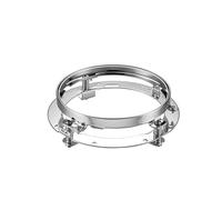 JHMHCOQ Moto De Phare Avant Pour FLD Pour Touring Pour Softail 1 PCS 7 Pouces Phare De Moto À LED 40W/50W/60W/80W/90W 7" Boîtier Coque Supports(1 pcs Silver bracke)