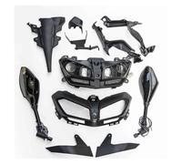 JHMHCOQ Moto De Phare Avant Pour MT09 Pour FZ09 2013 2014 2015 2016 Ensemble De Phares Moto Clignotants Miroir(Le noir)