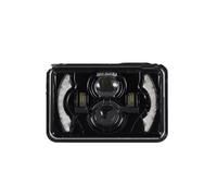 JHMHCOQ Moto De Phare Avant Pour Suzuki DRZ250 Pour DRZ 400 400E 400S MOTOCYCLE 4x6 Phare LED Halo Projecteur Hi-Lo Faisceau Scellé