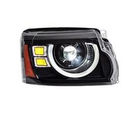 JHMHCOQ Phare De Voiture Pour Land Pour Rover Pour Discovery 4 2010-2014 2015 2016 Ensembles Phares LED Feux Jour Style Modifié Avec Lentilles Tournantes Personnalisées LED Phare