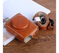 JHMJHM Sac pour appareil photo, étui pour appareil photo, accessoire pour appareil photo G7XII, sac de protection en cuir PU pour appareil photo numérique Canon Powershot G7X Mark 2 G7XII, avec sangle