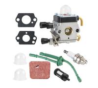 JHMTOSD Carburateur adapté for Moteur 2 Temps for Stihl FS55 FS55R FS55RC KM55 HL45KM55R FS38, Accessoire(9Pcs)
