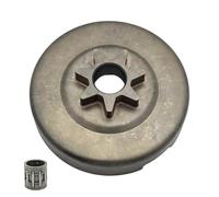 JHMTOSD Kit de Tambour d'embrayage 3/8 7T avec pignon de Jante et roulement d'embrayage, Compatible avec Les tronçonneuses 362, 365, 371, 372, 372XP, 570 et 575.(Drum Kit B)