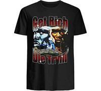 jhn 50 Cent T Shirt Get Rich Or Die Tryin' Vintage Shirt Cotton Unisex Black Black Black 3XL