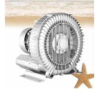 JHOMHF Souffleur Industriel régénératif monophasé 110 V 50 Hz 0,33 CV/0,47 CV/0,5 CV for aération d'aquarium soufflage d'air centrifuge Aspiration sous Vide(180W/0.24HP)
