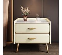 JHPfdhDTR Table de Chevet, Tables de Nuit, Commode à tiroirs for Chambre Coucher, Mini(Beige,50x40x52cm)