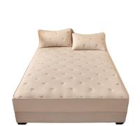 JHSDHYD Alèse Imperméable Housse de Matelas Super épaisse, matelassée et brodée, Couvre-lit Simple, King, en Coton pour Maison(Bowknot-1-02,135x200x30cm 1pc)