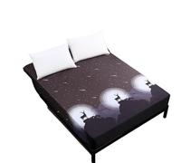 JHSDHYD Alèse Imperméable Protecteur de Matelas imperméable à Motif Classique, Drap-Housse Respirant avec Housse Bande élastique pour Maison(C8,US Queen 60X80in)