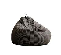 JHSDHYD Housse De Pouf Housse de Pouf en Coton et Lin 【Garniture Non Incluse ! À Acheter séparément !】(Black,D80cm-2.6ft-Cover)