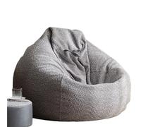 JHSDHYD Housse De Pouf Housse de Pouf en Velours Chenille Doux et épais sans Rembourrage, Pouf de Salon, Chaise Bouffante en Forme de Goutte d'eau(Grey,D70cm-2.3ft-Cover)