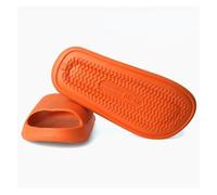 JHSDHYD Sandale Pantoufles d'été for femmes, tongs, chaussures d'intérieur silencieuses, semelles souples EVA, diapositives nuage, sandales décontractées antidérapantes for couple(Orange,42-43)