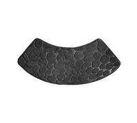 JHSDHYD Tapis Douche Angle Tapis de Douche antidérapant for buanderie, Salon, 30 x 60 x 100 cm, Bleu, Camel, Gris, Royal, Accessoire de Salle de Bain incurvé(Black)