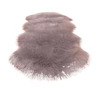 JHSDHYD Tapis Shaggy Tapis à Cheveux Longs, décoration de Maison, Moelleux, Shaggy, Doux, antidérapant, for Chambre Coucher, en Peau Mouton pour Maison(Grey,40x60cm)