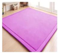 JHSDHYD Tapis Shaggy Tapis Chenille en Molleton De Corail, 20MM, Tatami, Table À Thé Manuelle, for Chambre Coucher, Rectangulaire, for Salon pour Maison(Purple,200x100cm)