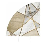 JHSDHYD Tapis Shaggy Tapis décoratif d'angle en Quart de Cercle, for Salon, Chambre à Coucher, Tapis Pied, d'entrée pour Maison(1pc-L Rug,60x60cm)