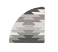 JHSDHYD Tapis Shaggy Tapis décoratif d'angle en Quart de Cercle, for Salon, Chambre à Coucher, Tapis Pied, d'entrée pour Maison(1pc-N Rug,80x80cm)