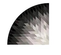 JHSDHYD Tapis Shaggy Tapis décoratif d'angle en Quart de Cercle, for Salon, Chambre à Coucher, Tapis Pied, d'entrée pour Maison(1pc-B Rug,60x60cm)