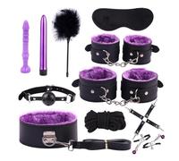 JHToy Erotic Games - Kit de bondage sensuel pour couples, avec poignées sexy et jouets pour adultes