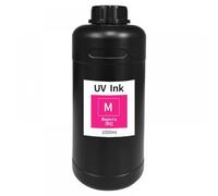 JHTRHZ Encre Dure et Souple Compatible avec l'encre I3200, Compatible avec imprimantes à Jet d'encre TX800 XP600 DX7 DX5 DX10, Film Cuir, boîte à lumière PVC, Corps en Tissu(Soft-1000ML-M)