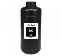 JHTRHZ Encre Dure et Souple Compatible avec l'encre I3200, Compatible avec imprimantes à Jet d'encre TX800 XP600 DX7 DX5 DX10, Film Cuir, boîte à lumière PVC, Corps en Tissu(Hard-1000ML-BK)