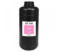 JHTRHZ Encre Dure et Souple Compatible avec l'encre I3200, Compatible avec imprimantes à Jet d'encre TX800 XP600 DX7 DX5 DX10, Film Cuir, boîte à lumière PVC, Corps en Tissu(Hard-1000ML-LM)