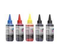 JHTRHZ Kit d'encre de Colorant Universel de 100 ML 5Color 6Color Compatible avec PGI 225 325 425 525 625 725 825 220 221 320 321 520 521 820 821 Printers(5color 100ML Dye Ink)