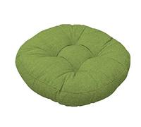 jHuanic Coussin de chaise rond doux, lavable - Pour intérieur ou extérieur, salle à manger, jardin, cuisine, bureau, terrasse (45 x 45 cm, vert)