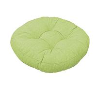jHuanic Coussin de chaise rond, doux, lavable pour intérieur et extérieur, salle à manger, jardin, cuisine, bureau, terrasse (40 x 40 cm, vert clair)
