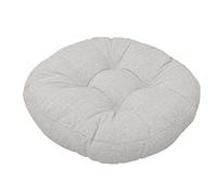 jHuanic Galette de chaise ronde, douce et lavable, pour intérieur ou extérieur, salle à manger, jardin, cuisine, bureau, patio (50 x 50 cm, beige)