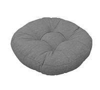 jHuanic Galette de chaise ronde, douce et lavable, pour intérieur ou extérieur, salle à manger, jardin, cuisine, bureau, patio (50 x 50 cm, gris foncé)