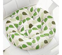 jHuanic Lot de 2 coussins de chaise ronds, épais de 8 cm, pour intérieur et extérieur, doux pour chaise de salle à manger, jardin, maison, bureau (40 x 40 cm, hauteur)