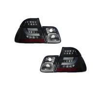 JHVVBFWF pour B&MW Série 3 E46 318i 325i 2001-2004 Ensemble Feux Arrière Voiture Mise À Niveau du Feu De Signalisation Clignotant À LED Feu Arrière Voiture(Black)