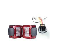 JHVVBFWF pour Jeep pour Wrangler JK 2007-2017 Ensemble De Feux Arrière À LED pour Voiture, Feux De Freinage Feux De Recul Feux De Jour Feux Arrières Auto(EUR Version Clear)