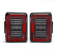 JHVVBFWF pour Jeep pour Wrangler JK JKU 2007 2008 2009 2010 2011-2017 2018 Feu De Recul Feux Arrière À LED Uniques Feux Arrières Auto(Clear)