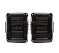 JHVVBFWF pour Jeep pour Wrangler JK JKU 2007 2008 2009 2010 2011-2017 2018 Feu De Recul Feux Arrière À LED Uniques Feux Arrières Auto(Black)