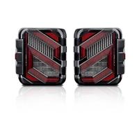 JHVVBFWF pour Jeep pour Wrangler JL JLU 2018+ Feux Arrière À LED Feux De Jour Feu De Freinage Arrière De Voiture Clignotant Feu De Recul Accessoires Feux Arrières Auto(Clear)