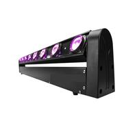 JHXHFJXZ 1 barre de faisceau LED 8 x 12 W à tête mobile, roue chaude, rotation infinie RGBW 4 en 1, effet de course for DJ Disco Party Stage pour les soirées dansantes à domicile