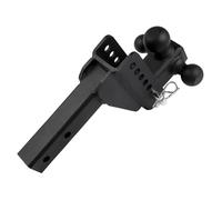 JHXHFJXZ Attelage de remorque for récepteur de 2 Pouces, attelage de remorquage Robuste et réglable avec abaissement de 6 Pouces et Boule Tri-Ball for camions Répartition du Poids